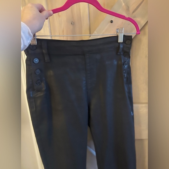 LIKE NEW Kancan Coated Side Button Skinny Jeans - Picture 1 of 5